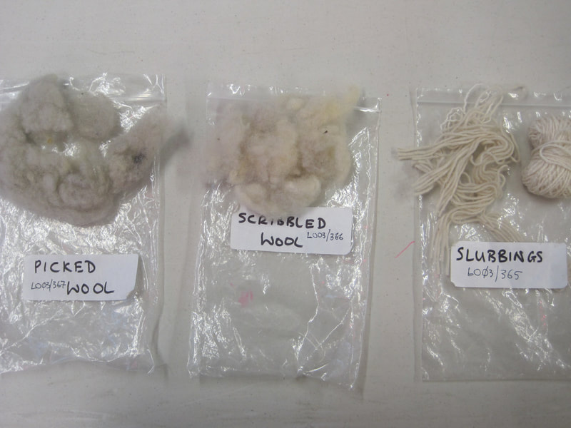 different stages of wool