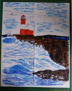 Lindsay lighthouse drawing